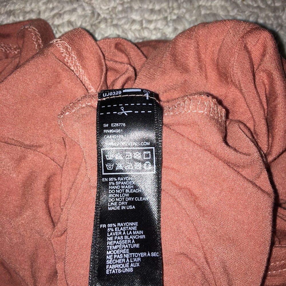 Tan/Peach Forever 21 Off The Shoulder Dress - Picture 7 of 7